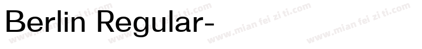 Berlin Regular字体转换